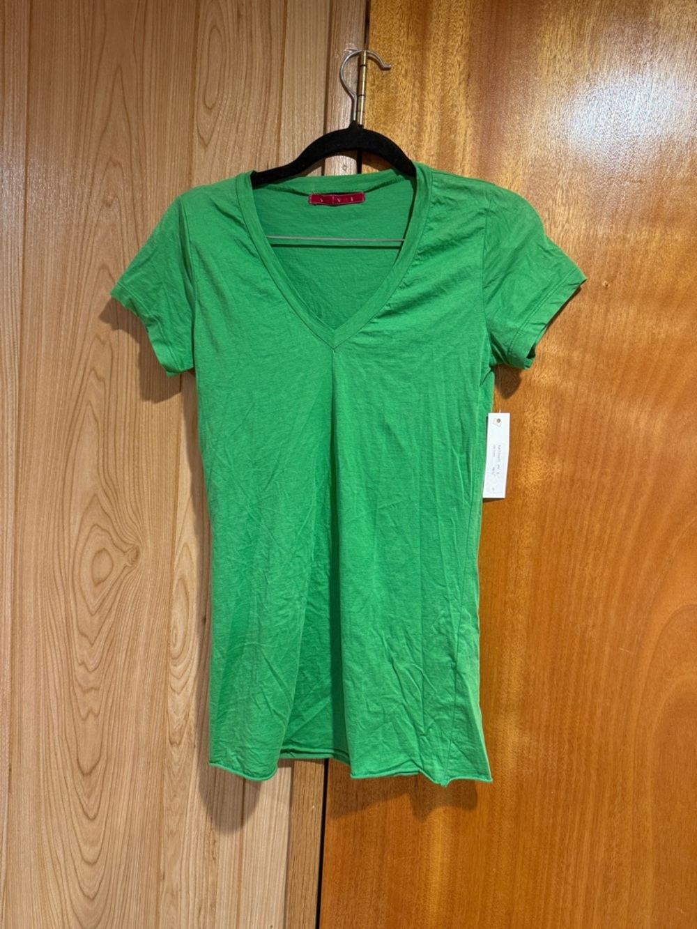 Velvet V- Neck T-Shirt